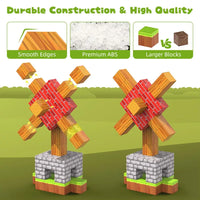 HKM-948051 Glow in the Dark Magnetic Building Bricks for STEM Learning and Creative Play