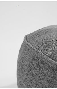 HKM-9480765 Cozy Large Oval Dog Bed in Gray Cloth for Ultimate Comfort