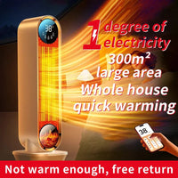HKM-948115 Graphene Electric PTC Heater with Overheat and Tip-Over Protection for Small Indoor Spaces