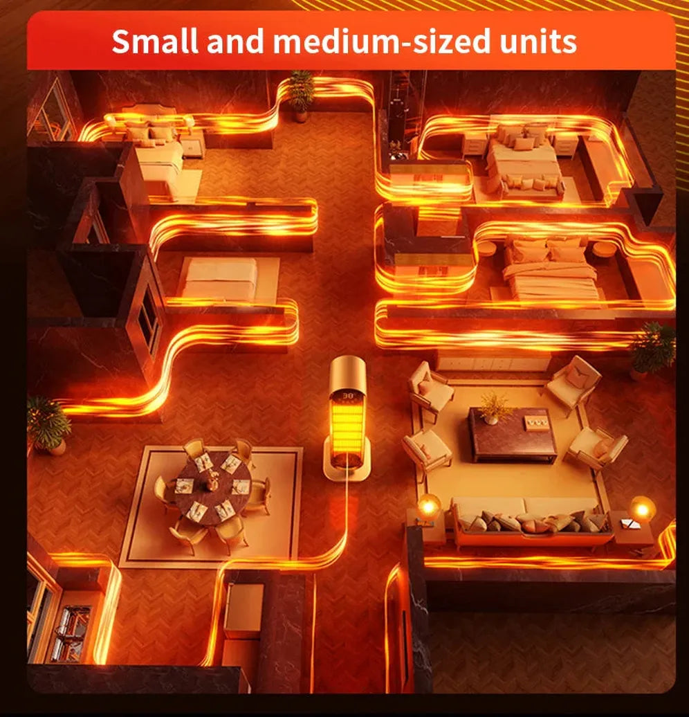 HKM-948115 Graphene Electric PTC Heater with Overheat and Tip-Over Protection for Small Indoor Spaces