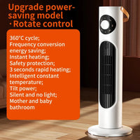 HKM-948115 Graphene Electric PTC Heater with Overheat and Tip-Over Protection for Small Indoor Spaces