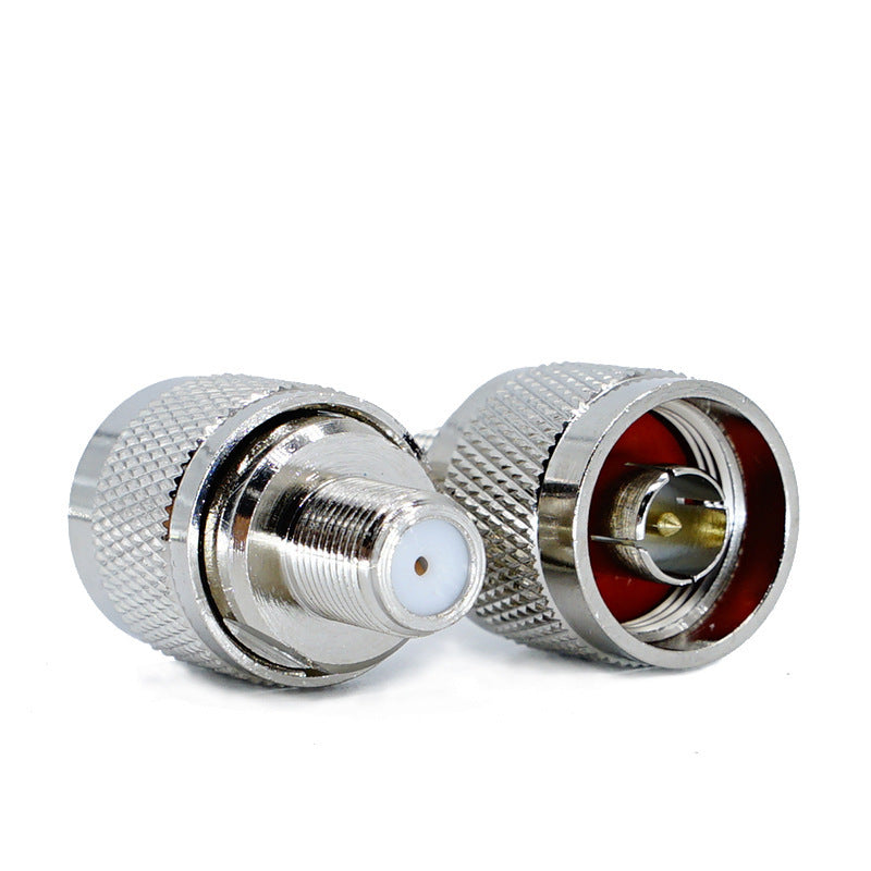 HKM-948115 RF Coaxial F Head Converter - Metal, Universal Fit, Copper Connection - 3x1.8cm