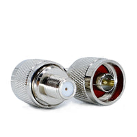 HKM-948115 RF Coaxial F Head Converter - Metal, Universal Fit, Copper Connection - 3x1.8cm
