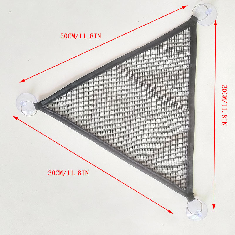 HKM-9481533 Black Mesh Reptile Hammock for Pets - Durable Plastic Design