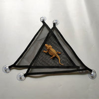 HKM-9481533 Black Mesh Reptile Hammock for Pets - Durable Plastic Design