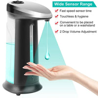 HKM-9482301 Automatic Hand Soap Dispenser 16.9oz Sensor-Controlled with Adjustable Drop Volume