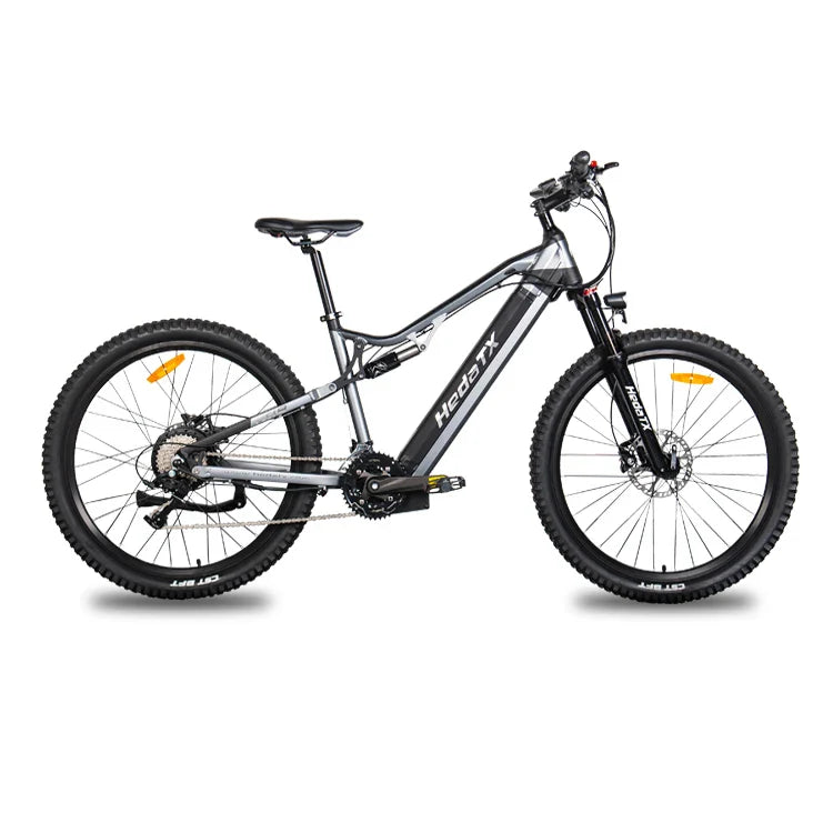 HKM-948243 Electric Mountain Bike 27.5 Inch, 27 Speed E-Bike with Hydraulic Disc Brakes, 48V Lithium Battery, and Rear Hub Motor