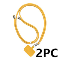 HKM-948307 Electroplated Carbon Fiber Universal Card Phone Case Lanyard in Multiple Colors