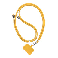 HKM-948307 Electroplated Carbon Fiber Universal Card Phone Case Lanyard in Multiple Colors