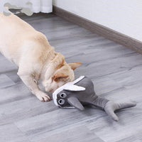 HKM-9486141 Plush Shark Doll Toy - Soft Throwing Plush with Filled Cotton - Gray, S & M Sizes Available