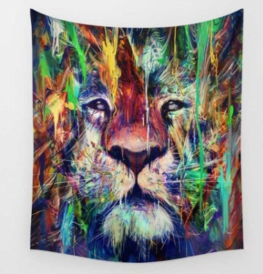 HKM-948627 Bohemian Animal Print Polyester Tapestry Wall Hanging - Beach Blanket & Home Decoration