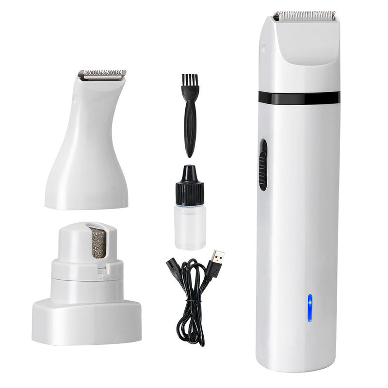 HKM-948627 Pet Hair Clipper G12 with Trimming, Shaving Heads, and Nail Grinding Accessories