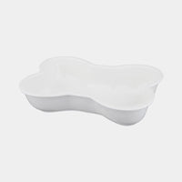 HKM-9486653 Ceramic Anti-Overturning Large Pet Bowl for Dogs and Cats with Wooden Rack