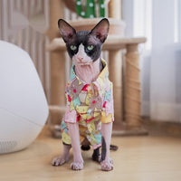 HKM-9487037 Ultra-Thin Breathable Cotton Shirt for Cats in Various Sizes