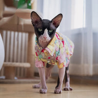 HKM-9487037 Ultra-Thin Breathable Cotton Shirt for Cats in Various Sizes