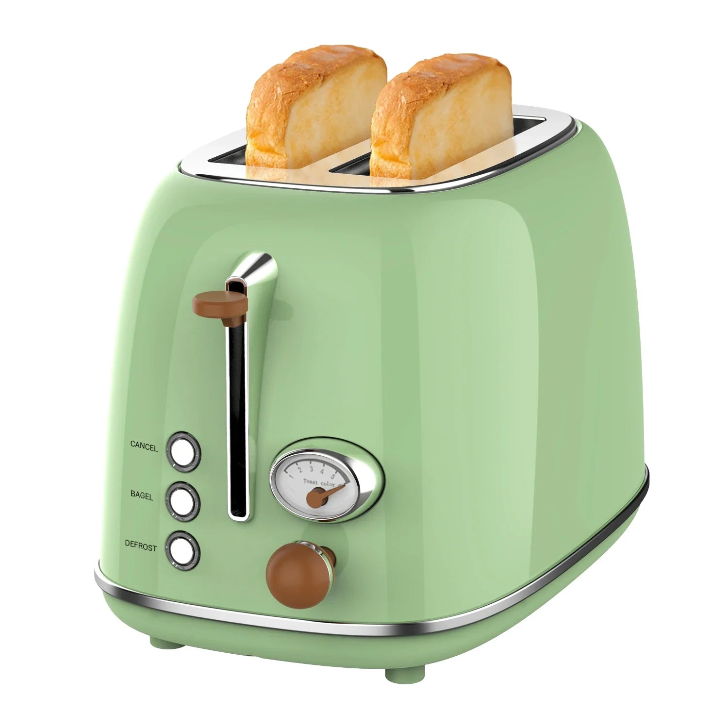 HKM-948819 2-Slice Retro Design Toaster for Kitchen and Home Use