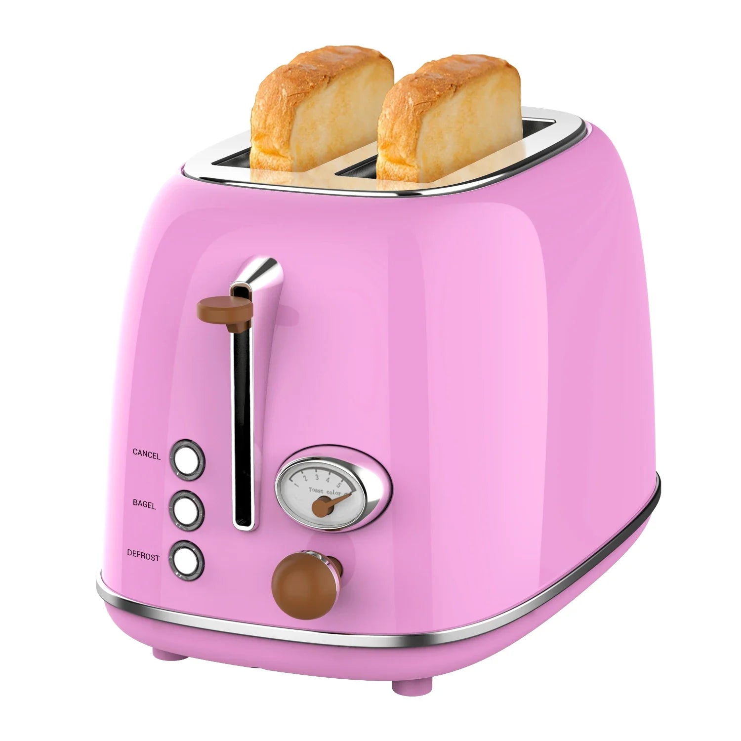 HKM-948819 2-Slice Retro Design Toaster for Kitchen and Home Use