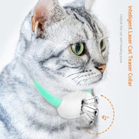 HKM-9488445 Automatic Laser Cat Teaser Collar - Rechargeable & Durable Pet Toy for Playtime Fun