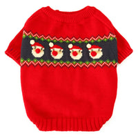 HKM-9490237 Cozy Red Acrylic Pet Christmas Sweater for Dogs and Cats