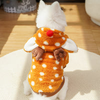 HKM-9490621 Fleece-Lined Elk Costume for Medium Dogs ¨C Autumn/Winter Pet Clothing