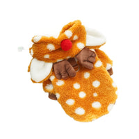 HKM-9490621 Fleece-Lined Elk Costume for Medium Dogs ¨C Autumn/Winter Pet Clothing