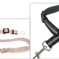HKM-9492029 Adjustable Reflective Dog Car Seat Belt - Soft, Durable, Universal Fit