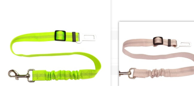 HKM-9492029 Adjustable Reflective Dog Car Seat Belt - Soft, Durable, Universal Fit