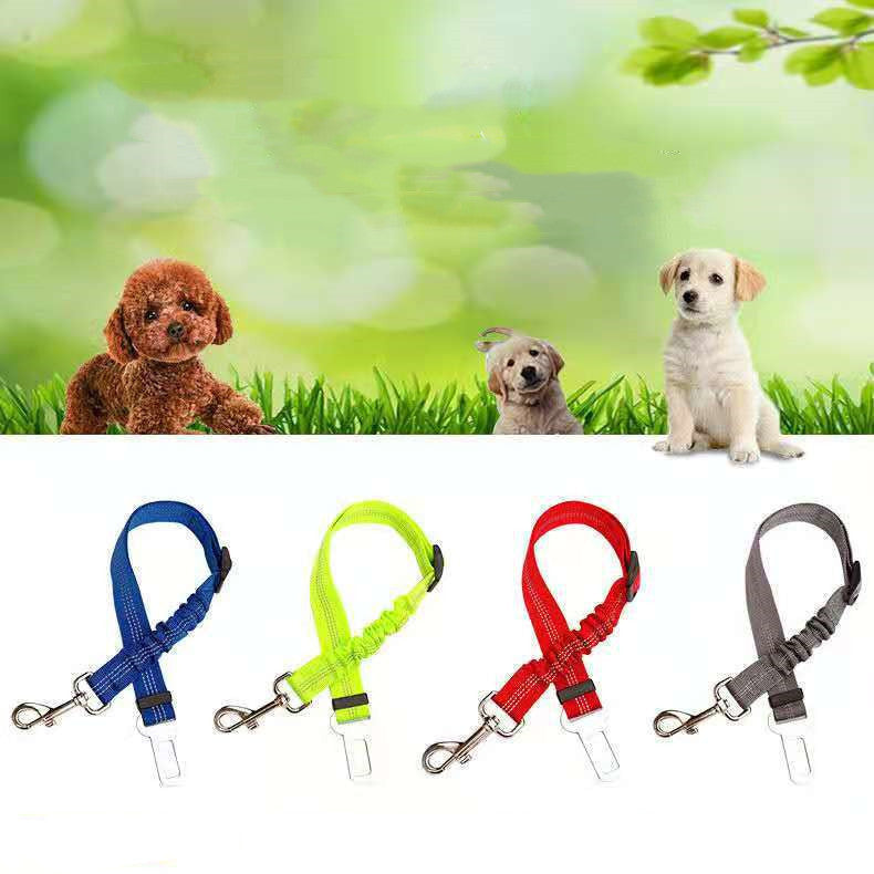 HKM-9492029 Adjustable Reflective Dog Car Seat Belt - Soft, Durable, Universal Fit