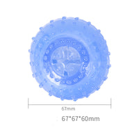HKM-9493053 Cool Bite Toy for Dogs - TPR Ice Bone, Dumbbell, Ball, and Donut Designs, Blue