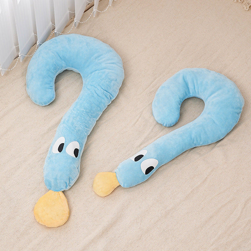 HKM-9494077 Moon Shaped Plush Sleeping Pillow for Pets - Soft and Cozy Dog and Cat Bed Pillow