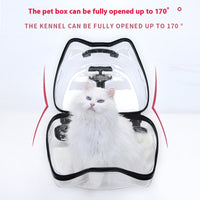 HKM-9494461 Portable Cat and Dog Trolley Bag with Transparent Bubble Box - Medium Soft Acrylic Polyester, Multiple Colors Available