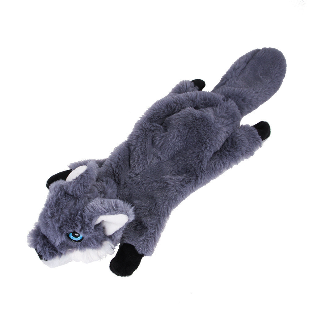 HKM-9495485 Plush Bite-Resistant Toys for Dogs – Fox, Squirrel, and Wolf Designs