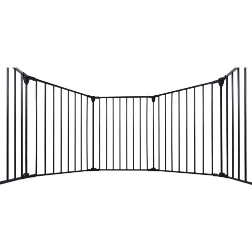 HKM-9495869 150-Inch Adjustable Safety Gate Play Yard with 6 Panels for Indoor Enclosures and Room Dividers
