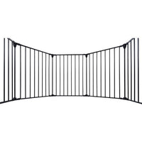 HKM-9495869 150-Inch Adjustable Safety Gate Play Yard with 6 Panels for Indoor Enclosures and Room Dividers