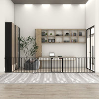 HKM-9495869 150-Inch Adjustable Safety Gate Play Yard with 6 Panels for Indoor Enclosures and Room Dividers