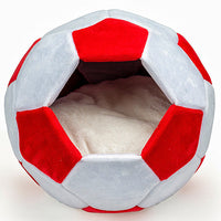 HKM-9497021 Four Seasons General Creative Cat Nest - Super Soft Plush, Black/White & Red/White, Small 40cm & Large 45cm