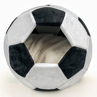 HKM-9497021 Four Seasons General Creative Cat Nest - Super Soft Plush, Black/White & Red/White, Small 40cm & Large 45cm