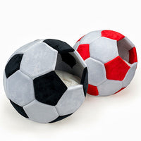 HKM-9497021 Four Seasons General Creative Cat Nest - Super Soft Plush, Black/White & Red/White, Small 40cm & Large 45cm