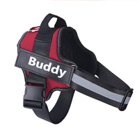 HKM-9497277 Reflective No-Pull Adjustable Dog Harness with Personalized Patch for Small to Large Dogs