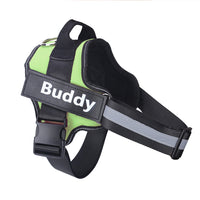 HKM-9497277 Reflective No-Pull Adjustable Dog Harness with Personalized Patch for Small to Large Dogs