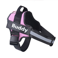 HKM-9497277 Reflective No-Pull Adjustable Dog Harness with Personalized Patch for Small to Large Dogs