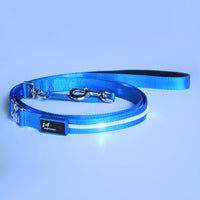 HKM-9497789 Luminous LED USB Charging Pet Leash ¨C Adjustable Nylon Strap in Multiple Colors
