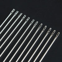 HKM-949907 Self-Threading Needles Set for Easy Sewing - 12 Automatic Hand Needles with Storage Tube