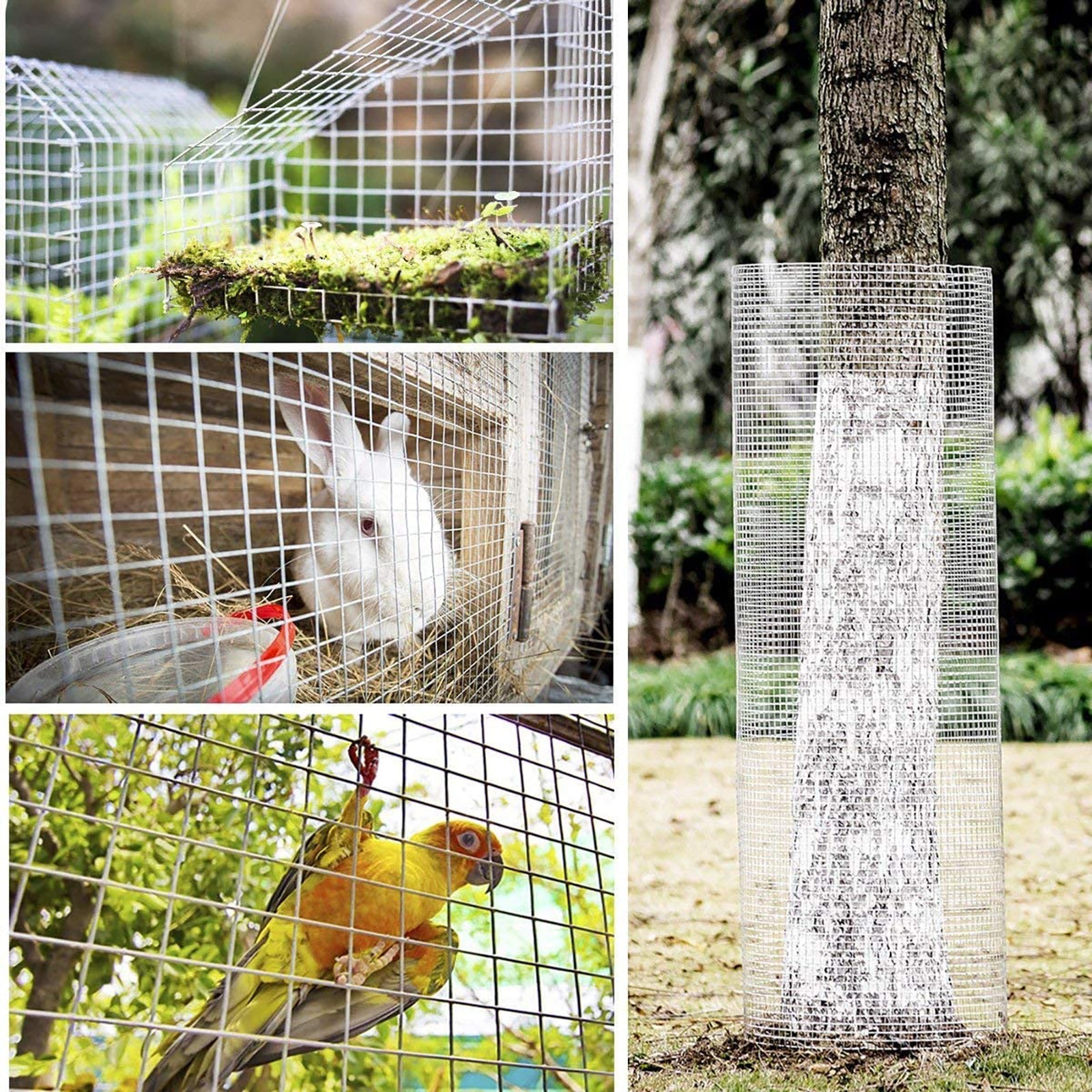 HKM-9499581 Galvanized 1/4 Inch Hardware Cloth Wire Fencing Roll 48in x 100ft for Poultry and Garden Protection