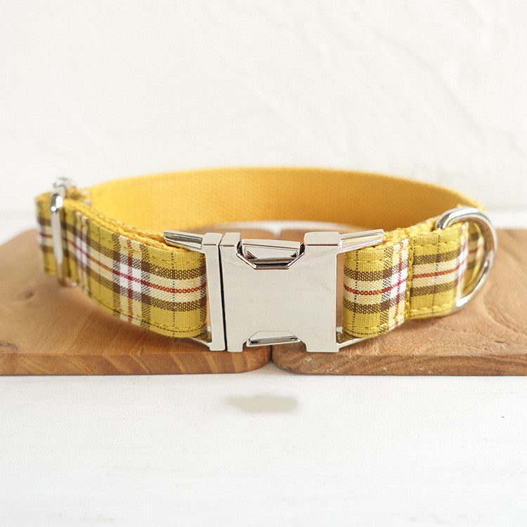 HKM-9499965 Bowknot Design Dog Collar and Drawstring Leash Set for Small to Large Breeds