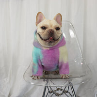 HKM-9500349 Tie-Dye Cashmere Fleece Sweater in Casual Style for Men and Women