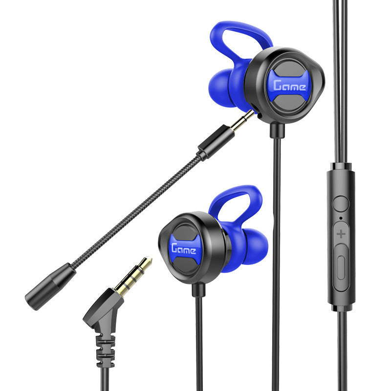 HKM-950099 Gaming Earbud Headset with Microphone for Mobile Devices - Wired, 3.5mm Plug, ABS Material, 1.2m Cable Length