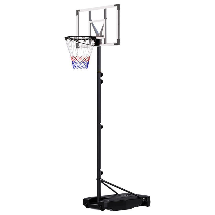 HKM-950099 Portable Adjustable Basketball Hoop with PC Backplate, Large Base, and Wheels (5.25-8.53 Ft)
