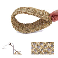 HKM-9502013 Natural Seaweed Straw Mat Hammock for Reptiles and Lizard Nest