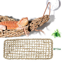 HKM-9502013 Natural Seaweed Straw Mat Hammock for Reptiles and Lizard Nest